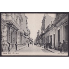 CALLE MAIPU CIUDAD DE BUENOS AIRES ANTIGUA TARJETA POSTAL CON DOBLEZ